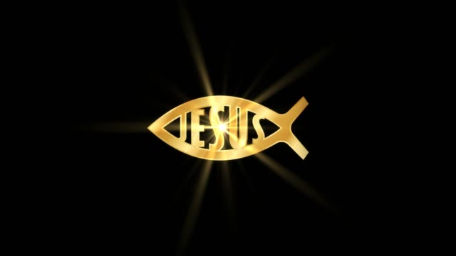 Jesús-peces-religioso-símbolo-animación-de-partículas,