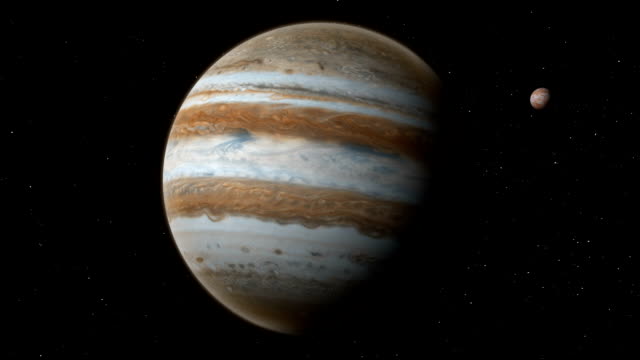 Realistic-planet-Jupiter-with-Europa-from-deep-space
