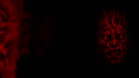 Scary-red-zombie-faces-emerging-from-darkness.