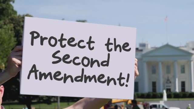 Man-Holds-Protect-the-Second-Amendment-Sign-in-Front-of-White-House