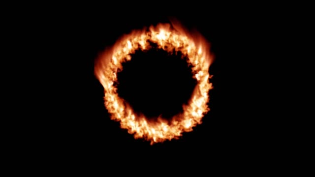 Fuego-transición-círculo-anillo-llamas-queman-4k