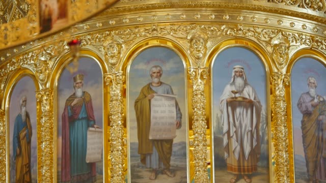 Iconostasis-in-church-in-Ukraine