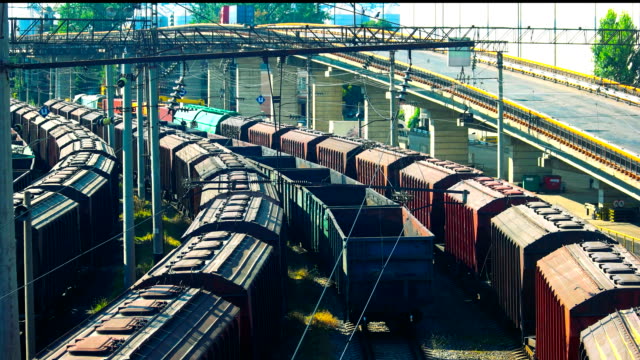 Freight-trains-at-a-station.