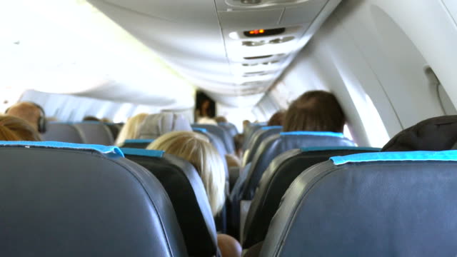 Interior-inside-of-the-plane-with-passengers.