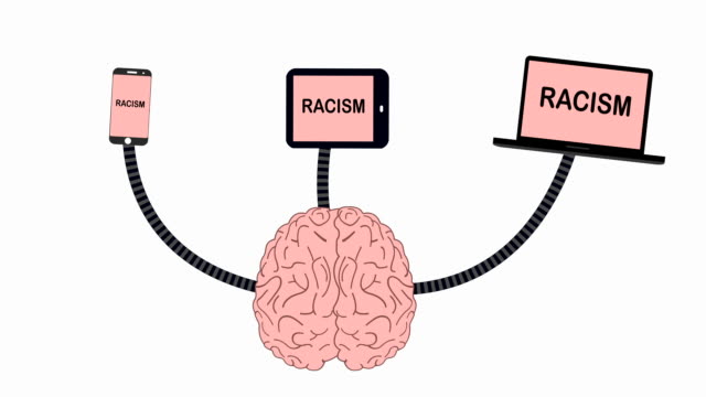 Gehirn-empfangen-einen-Rassismus-von-Medien