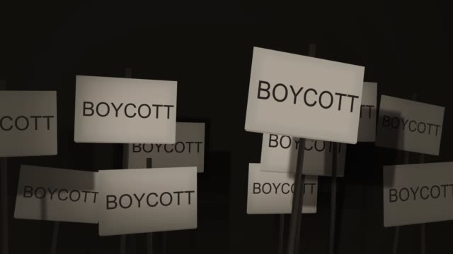 Piquete-de-señal-protesta-serie---versión-del-boicot