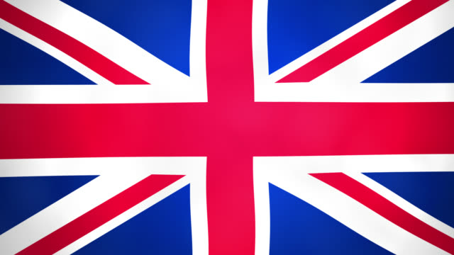 Vereinigtes-Königreich-Land-winken-3D-Flagge-Duo-Übergang-Hintergrund