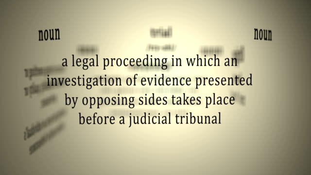 Definition:-Trial