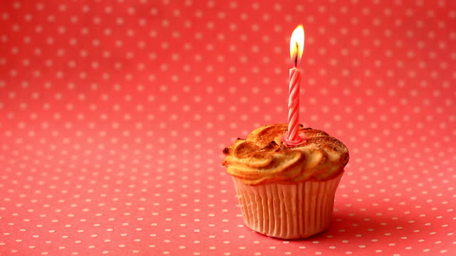 Birthday-cake-with-burning-candle