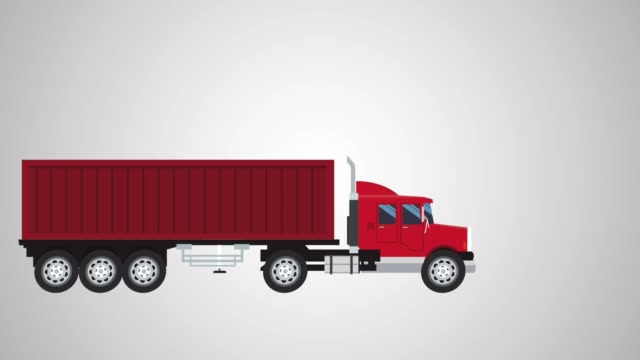 Truck-with-container-HD-animation
