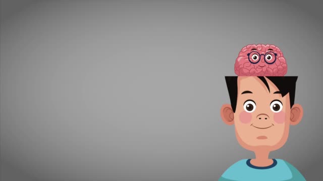 Cute-intelligent-boy-HD-animation