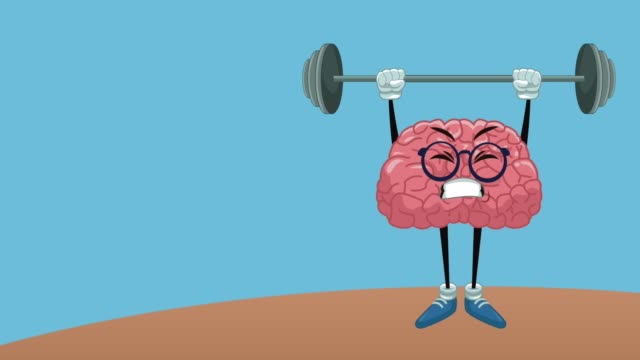 Niedliche-Gehirn-Cartoon-HD-animation