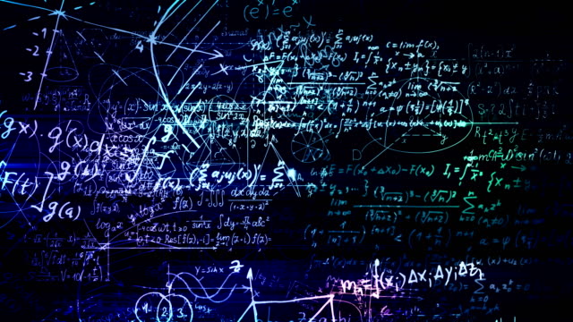 Las-fórmulas-matemáticas-abstractas-se-mueve-en-el-espacio-virtual.-bucle