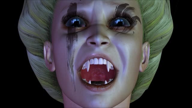 3D-Animation-von-einem-weiblichen-Vampir