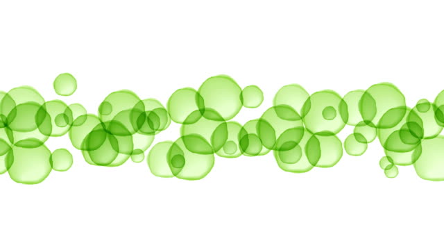 Abstrakte-transparent-Chlorophyll-Zelle-überlappen-Welle-bewegen-Muster,-Natur-Konzept-Design-Abbildung-grüne-Farbe-auf-weißem-Hintergrund-nahtlose-Schleife-Animation-4K-mit-textfreiraum