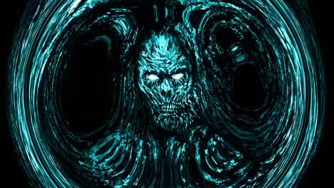 Scary-blue-zombie-face-emerging-from-darkness-with-whirlpool