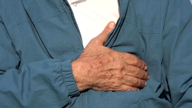 Elderly-Man-With-Chest-Pain-Or-Heart-Condition