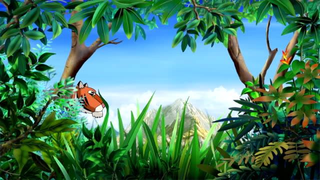 Bengal-Tiger-Wanderungen-durch-den-Dschungel