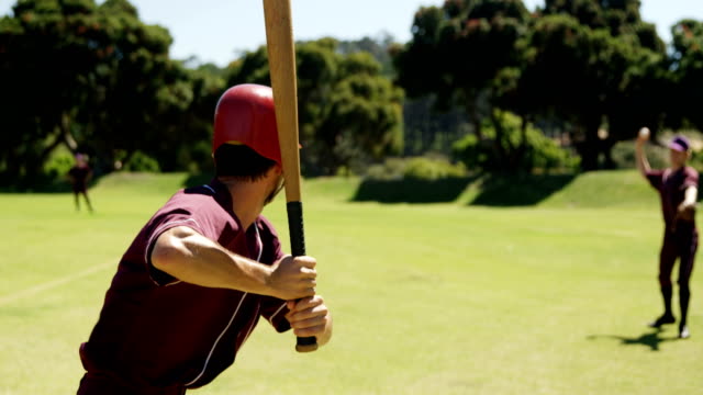 Batter-hitting-ball-during-practice-session