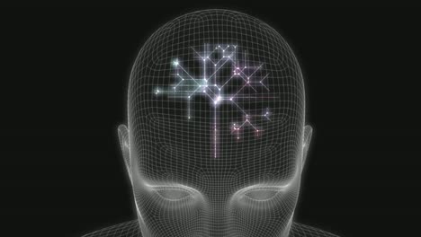 Künstliche-Intelligenz-Kopf-auf-einer-digitalen-Hintergrund-Kunst