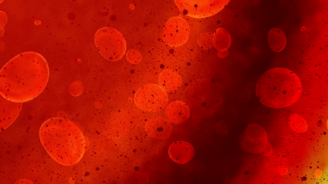 Red-blood-cells-in-travel-an-artery