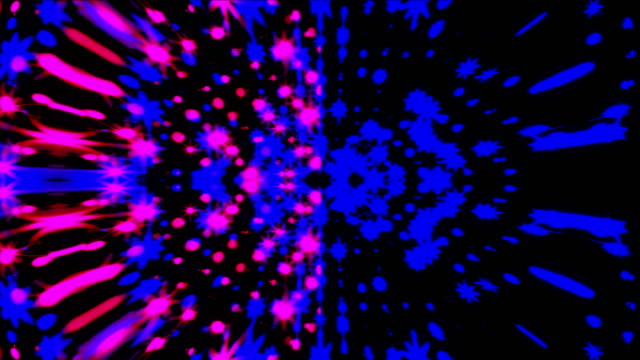 VJ-Schleife-Musik-schlagen-mit-glänzenden-Partikeln,-computergenerierte-modernen-abstrakten-Hintergrund