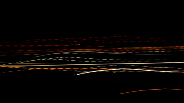 Long-exposure,-city-lights-blurred-motion,-time-lapse