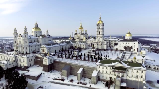 La-iglesia-del-monasterio-de-Pochaev,-Ucrania