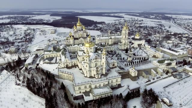 Kirche-des-Klosters-in-Pochaev,-Ukraine