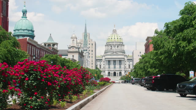 Edificios-de-Capitol-del-estado-de-Pennsylvania-Harrisburg