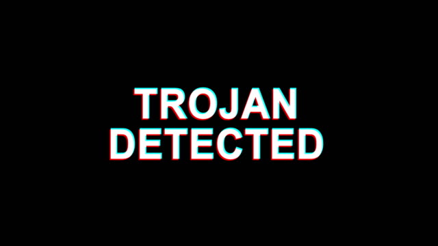 Trojan-Detected-Glitch-Effect-Text-Digital-TV-Distortion-4K-Loop-Animation