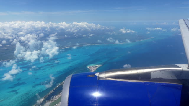 Aerial-view-coast-ocean-tropical-landscape