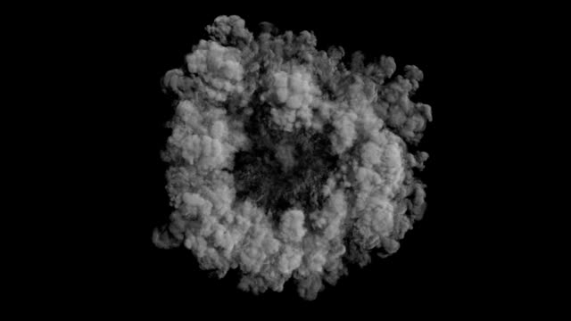 Efecto-de-onda-de-choque-3D-explosión-de-humo-y-la-onda-divergente-aislado-sobre-fondo-negro