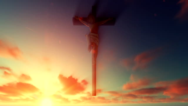 Jesús-cruz-contra-hermoso-amanecer