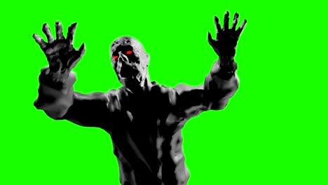 Grim-zombie-attack-with-open-arms.-3D-looped-animation.