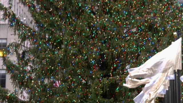 Cerrar-Video-detalle-del-árbol-de-Navidad-en-Rockefeller-Center-con-grandes-grupos-de-turistas