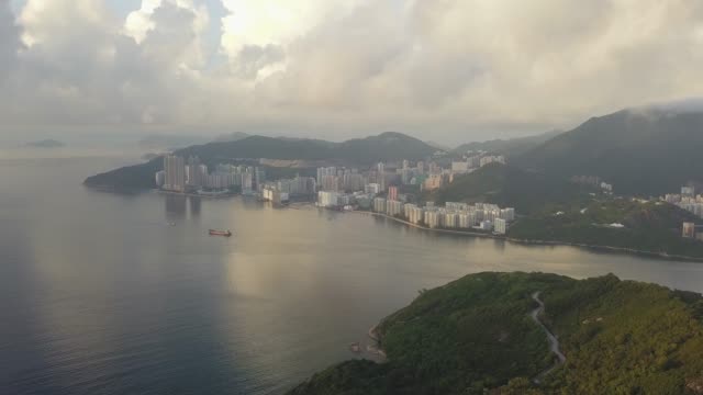 4K-footage-of-Tseung-Kwan-O-,-Hong-Kong-at-aerial-view