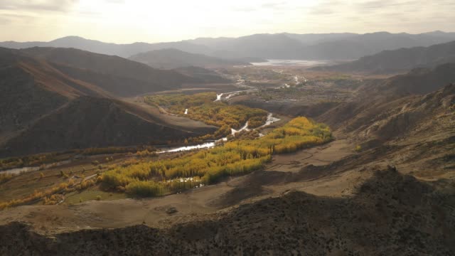 Landschaft-der-Hemu-Dorf,-Xinjiang,-China