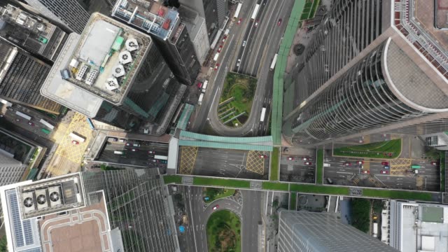 Aerial-view-of-Hong-Kong-skyscraper