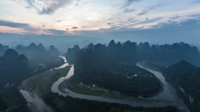 Los-más-hermosos-paisajes-en-China,-guilin-paisaje