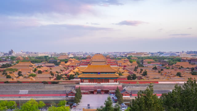 Zeitraffer-Video-von-The-Forbidden-City-Palace-in-Peking,-China-Timelapse-4k