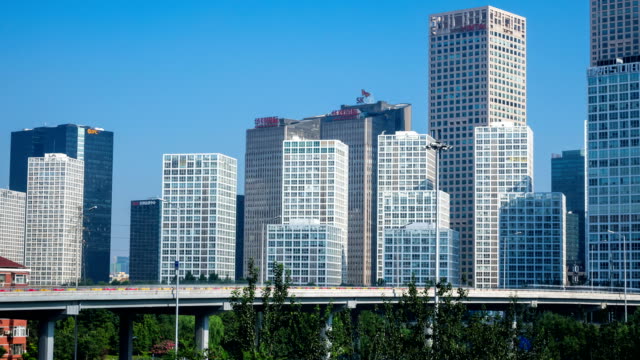Time-lapse-of-Jianwai-SOHO,the-beijing-CBD-skyline-,China
