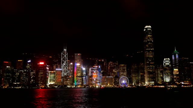 Hong-Kong-city,-view-from-Victoria-Harbour