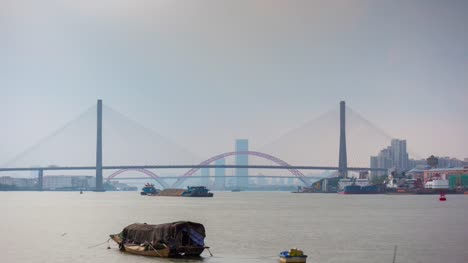 rainy-day-guangzhou-pearl-river-traffic-panorama-4k-timelapse-china