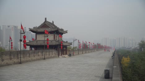 Foggy-Xian-City-Wall