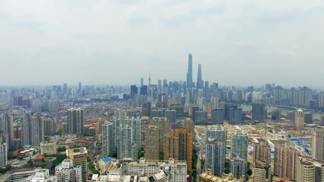 Aerial-View-of-shanghai-skyline