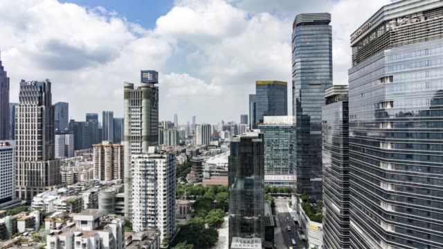 Lapso-de-tiempo-de-paisaje-de-la-ciudad-de-Guangzhou