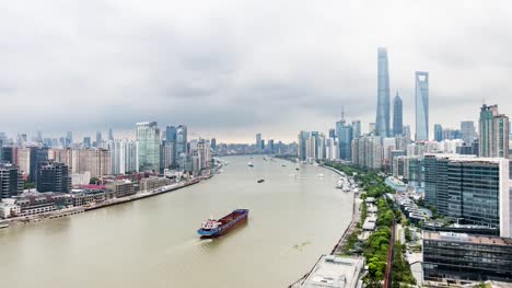 Shanghai-Huangpu-Fluss-Zeitraffer