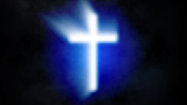 Abstract-background-with-glowing-cross