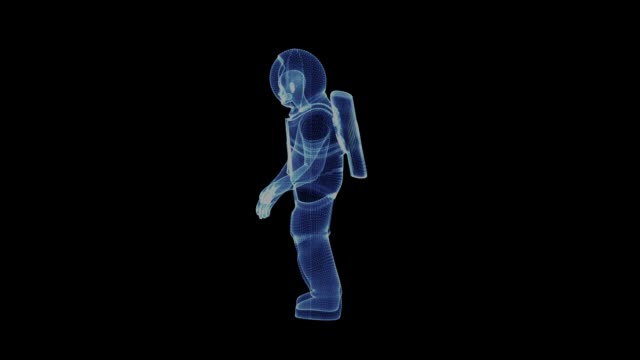 The-hologram-of-an-astronaut